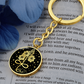 Infinity Larkspur Keychain