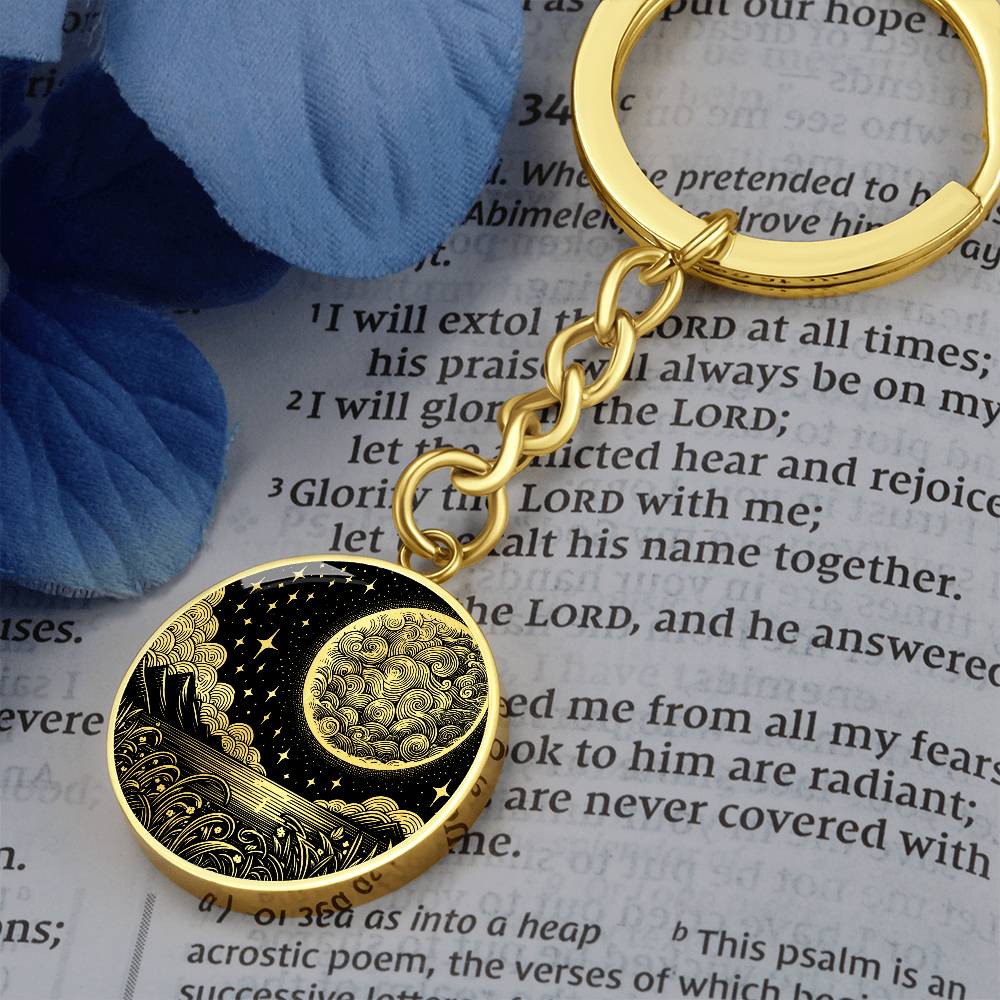 Full Moon Keychain