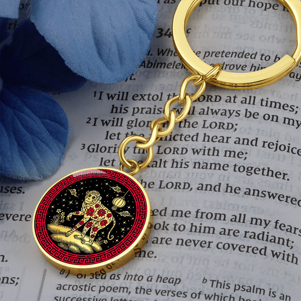 Monkey Keychain Chinese Zodiac Jewelry