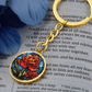 Carnation Keychain
