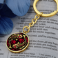 Gothic Pisces Zodiac Keychain