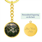 White Daisy Keychain - April Birth Flower Pendant Jewelry