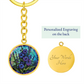 Larkspur Keychain