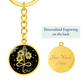 Infinity Larkspur Keychain