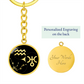 Aquarius Keychain - Yin Yang Pendant Jewelry