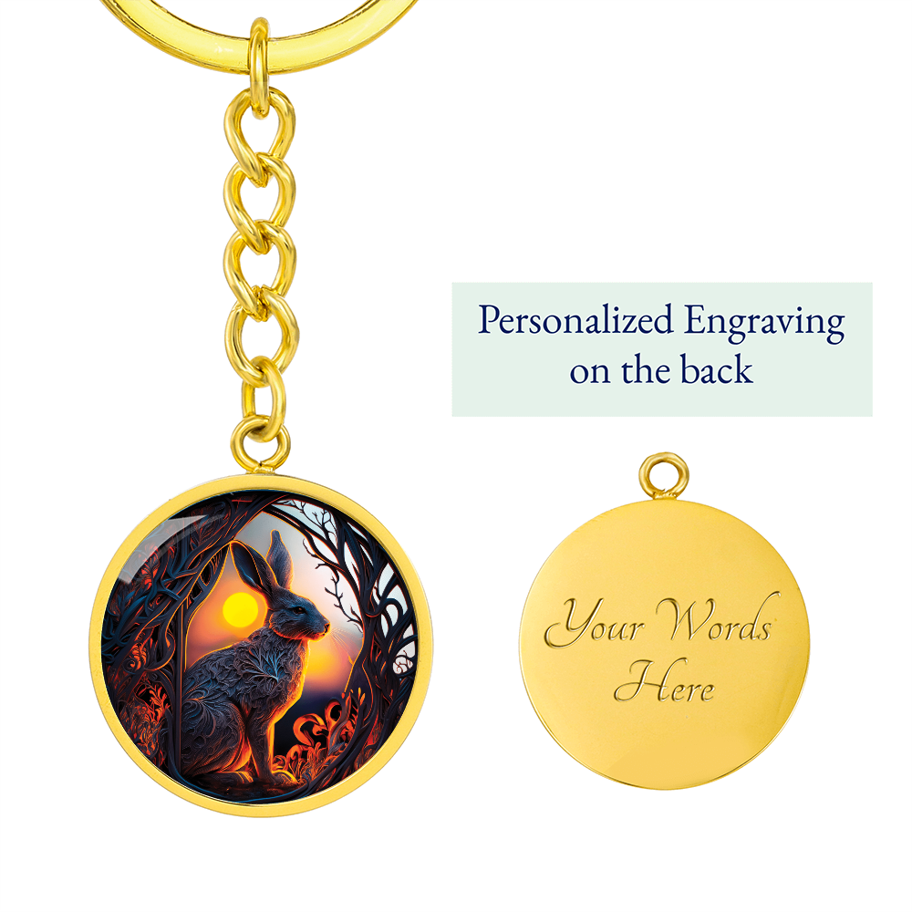 Rabbit Keychain - Chinese Zodiac Animal Pendant Jewelry