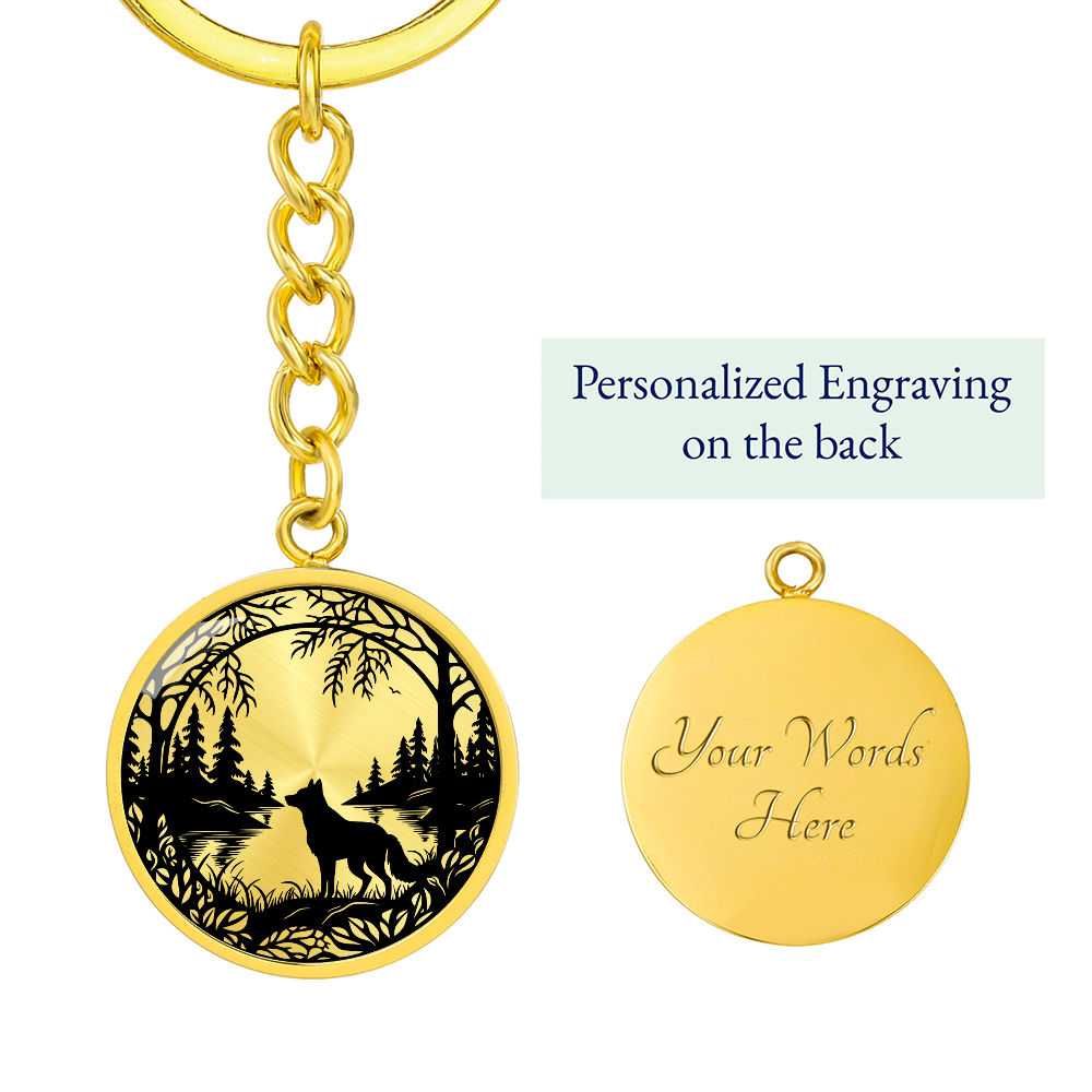 Wolf Keychain