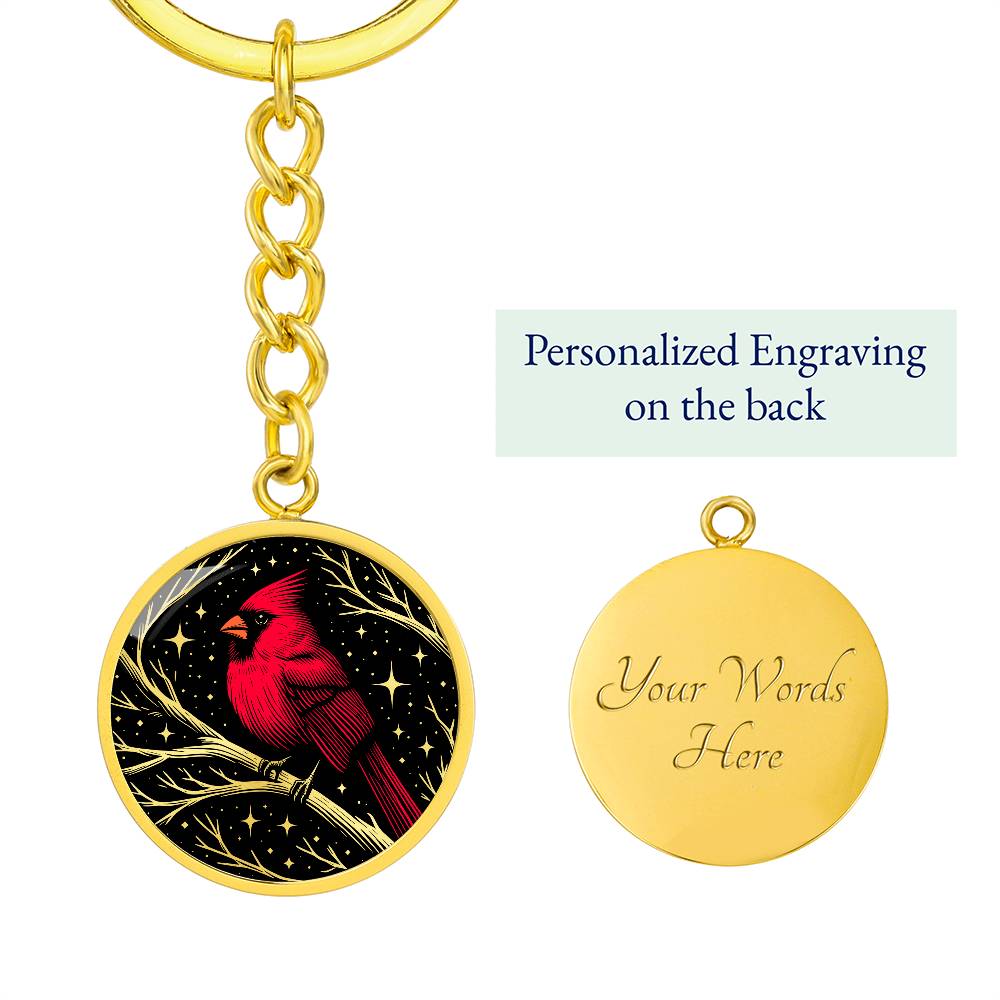 Northern Cardinal Keychain