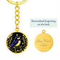 Eastern Bluebird Keychain