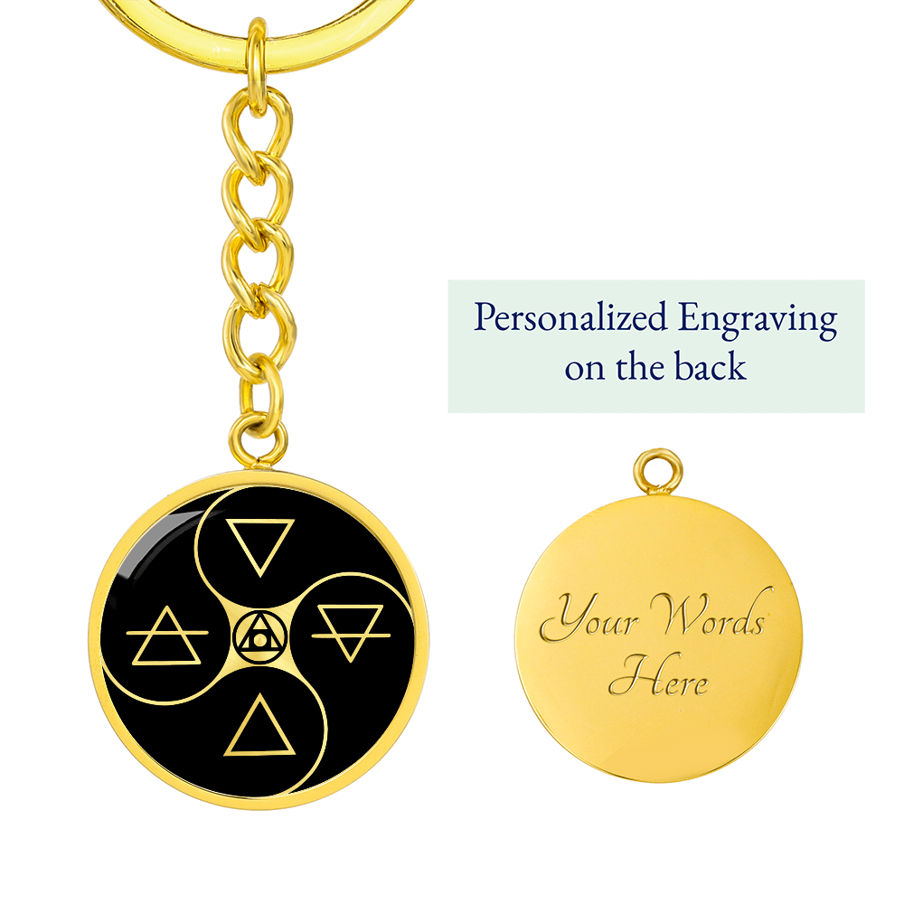 Alchemy Keychain - Philosopher's Stone Jewelry