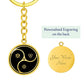 Celtic Yin Yang Keychain