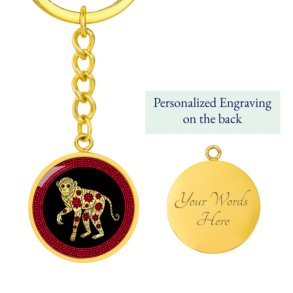 Monkey Keychain Chinese Zodiac Jewelry