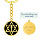 Magen Cross Keychain, Meaningful Symbol of Faith & Heritage