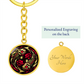 Gothic Pisces Zodiac Keychain