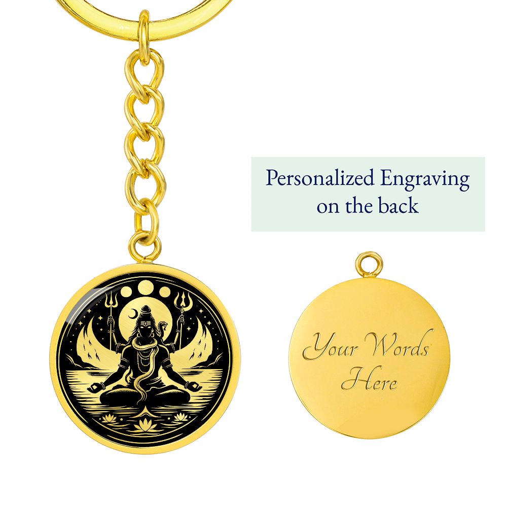 Lord Shiva Keychain - Balance Charm Pendant