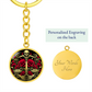 Gothic Libra Zodiac Keychain