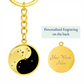Sagittarius Keychain, Zodiac Yin Yang Jewelry