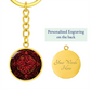 Red Celtic Knot Keychain - Romantic Pendant Jewelry