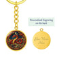 Year of The Snake Keychain - Chinese Zodiac Animal Charm Pendant Jewelry